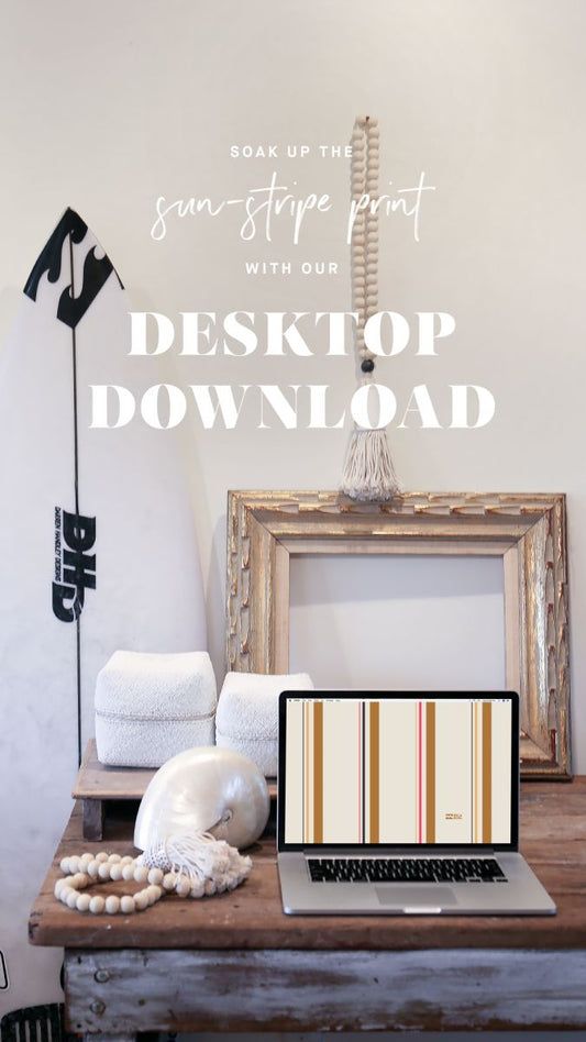 DESKTOP DOWNLOAD: ADD A LITTLE SUNSHINE TO YOUR TECH WITH OUR SUN STRUCK STRIPES