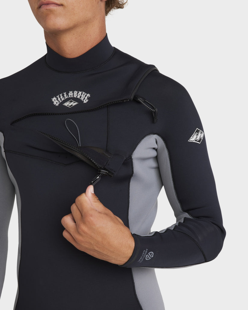 Mens 3/2mm Absolute Natural Chest Zip Steamer Wetsuit