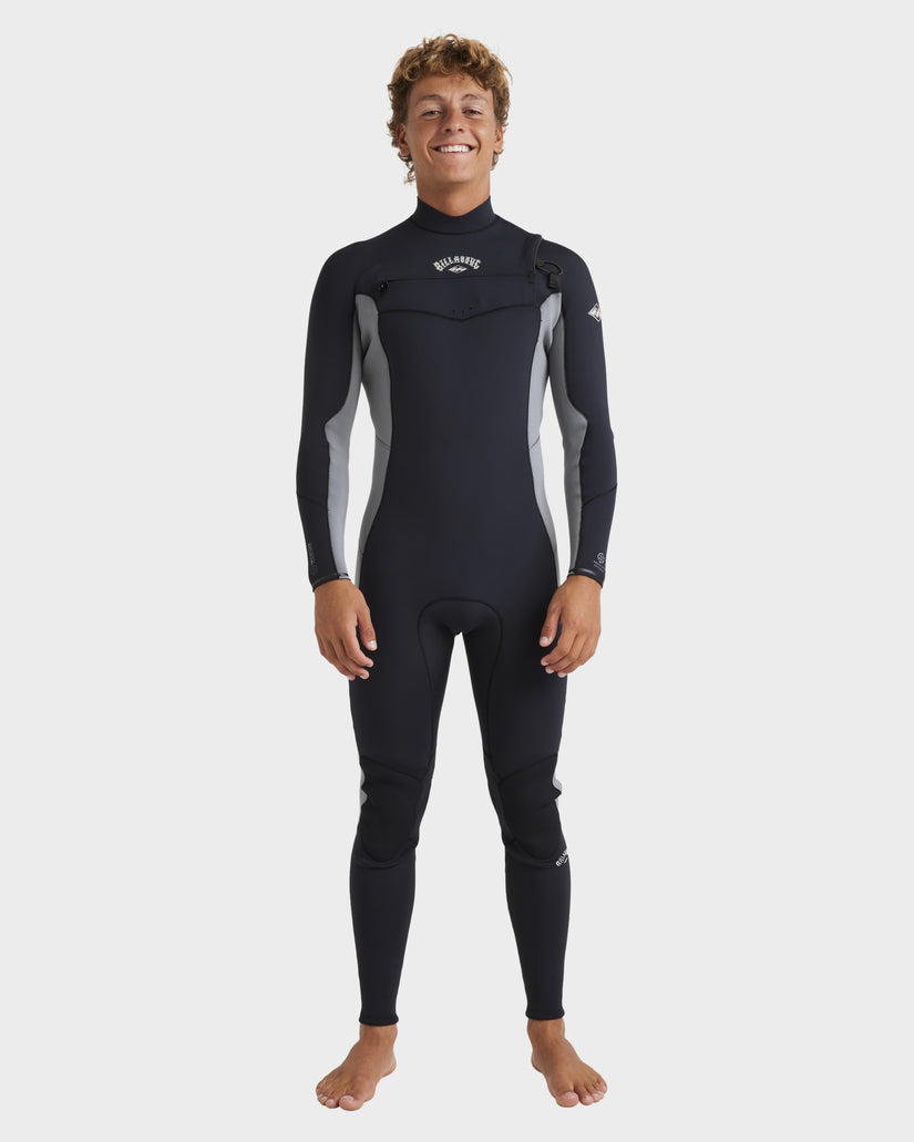 Mens 3/2mm Absolute Natural Chest Zip Steamer Wetsuit