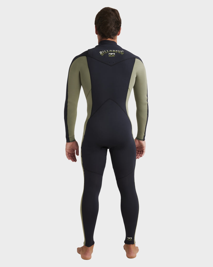 Mens 3/2mm Absolute Natural Chest Zip Steamer Wetsuit