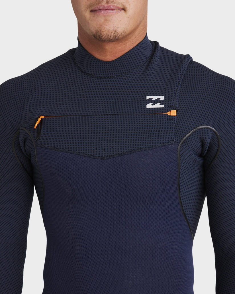 Mens 3/2mm Furnace Natural Chest Zip Steamer Wetsuit