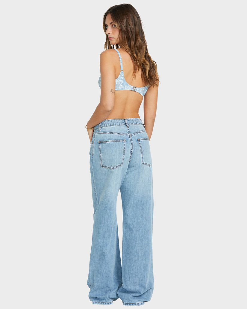 Womens Washed By The Sun Denim Pants