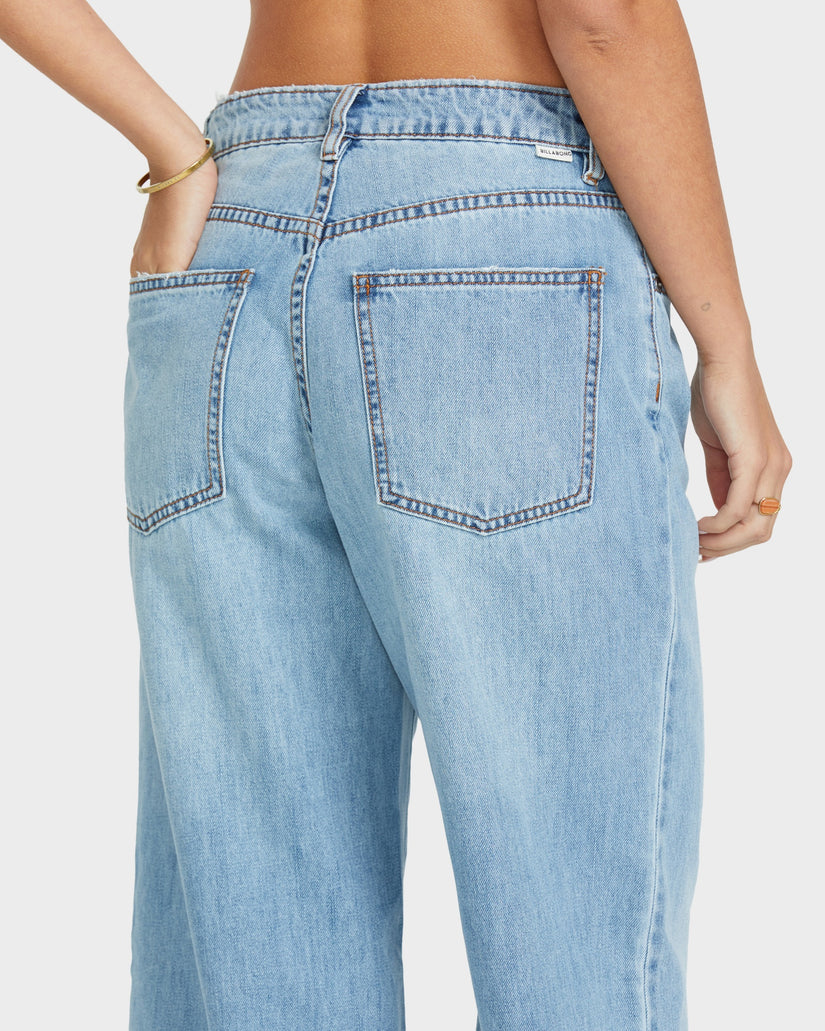 Womens Washed By The Sun Denim Pants