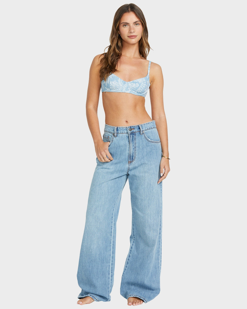 Womens Washed By The Sun Denim Pants