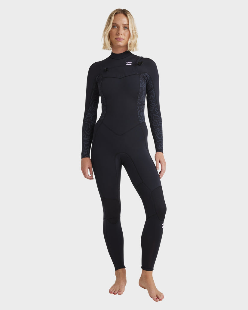 Womens 3/2mm Synergy Natural Chest Zip Steamer Wetsuit