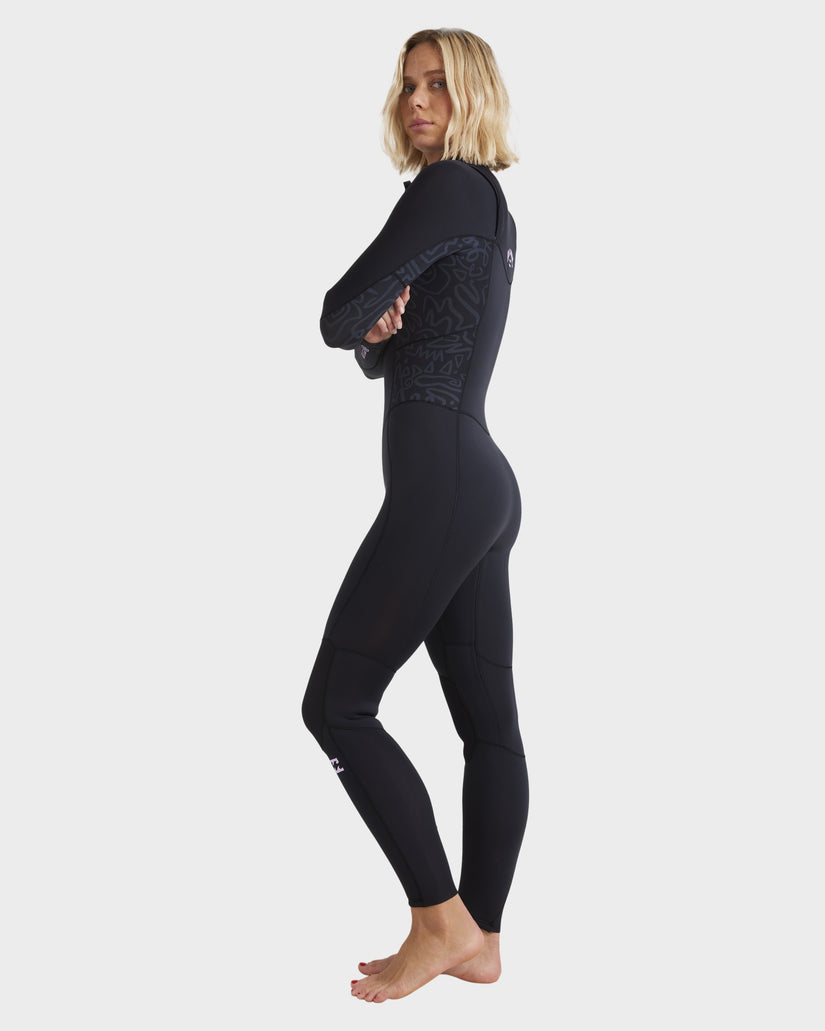 Womens 3/2mm Synergy Natural Chest Zip Steamer Wetsuit