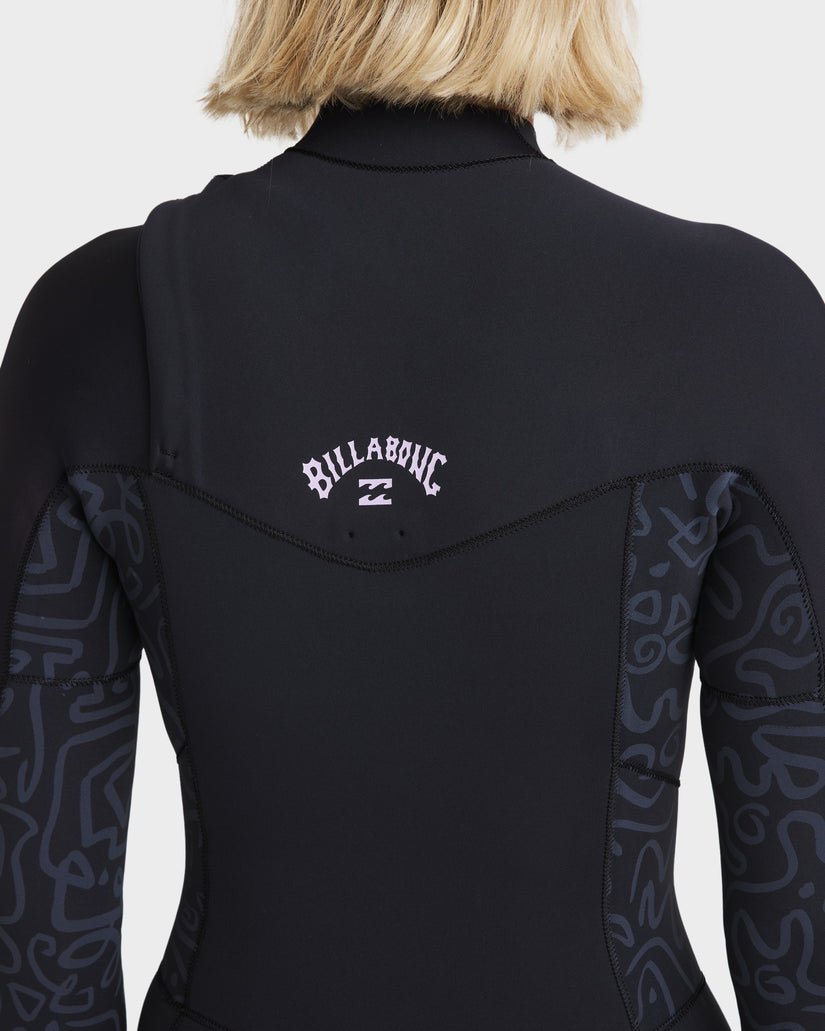 Womens 4/3mm Synergy Natural Chest Zip Steamer Wetsuit