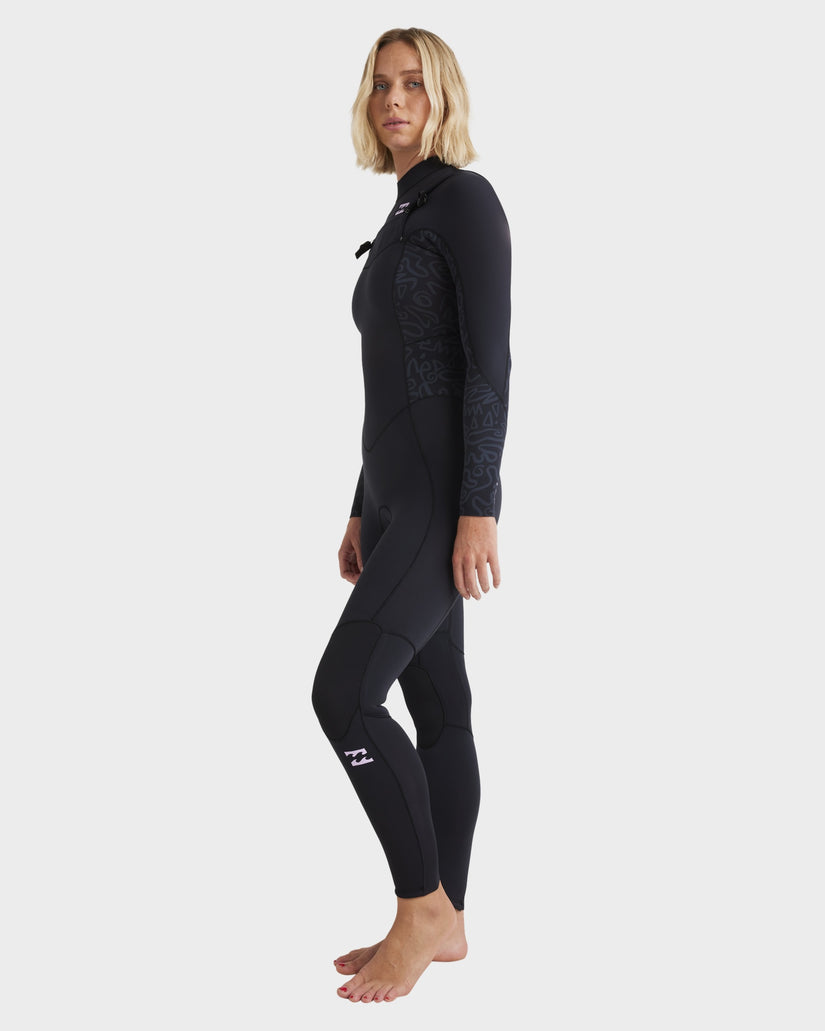 Womens 4/3mm Synergy Natural Chest Zip Steamer Wetsuit