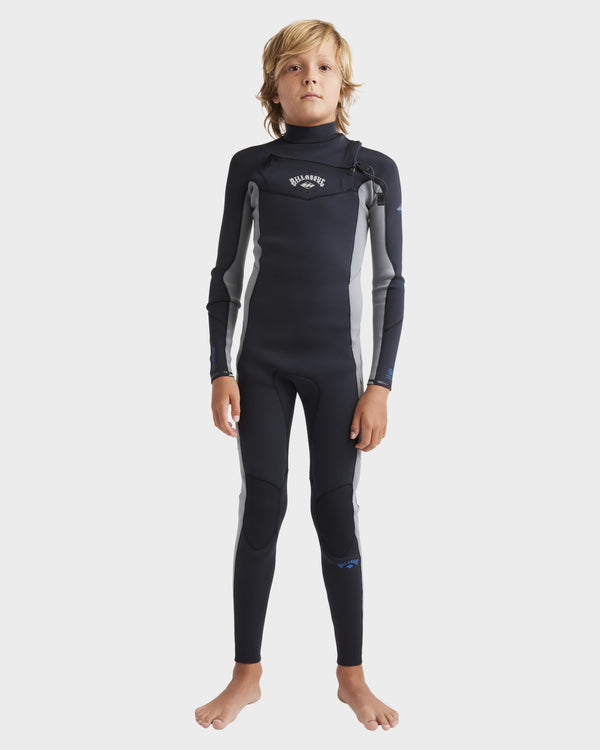 Boys 8-16 4/3mm Absolute Natural Chest Zip Steamer Wetsuit