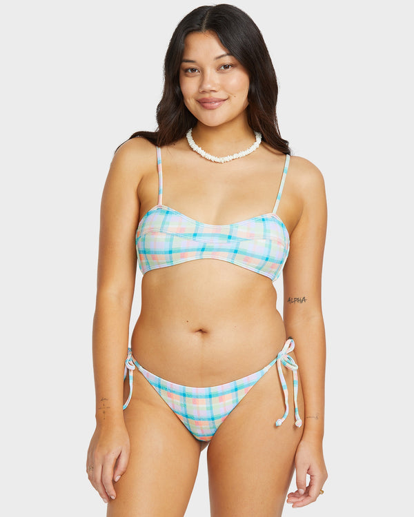 Womens Check The Waves Eve Bralette Bikini Top