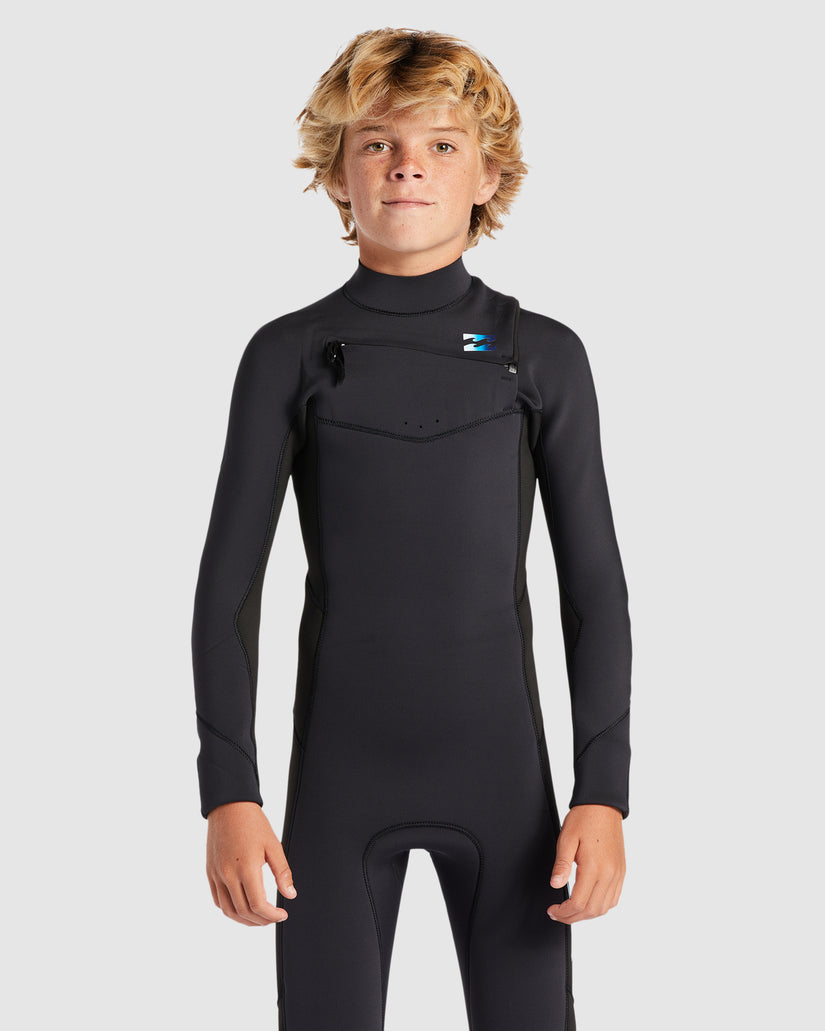 4/3 BOYS ABSOLUTE CHEST ZIP STEAMER WETSUIT