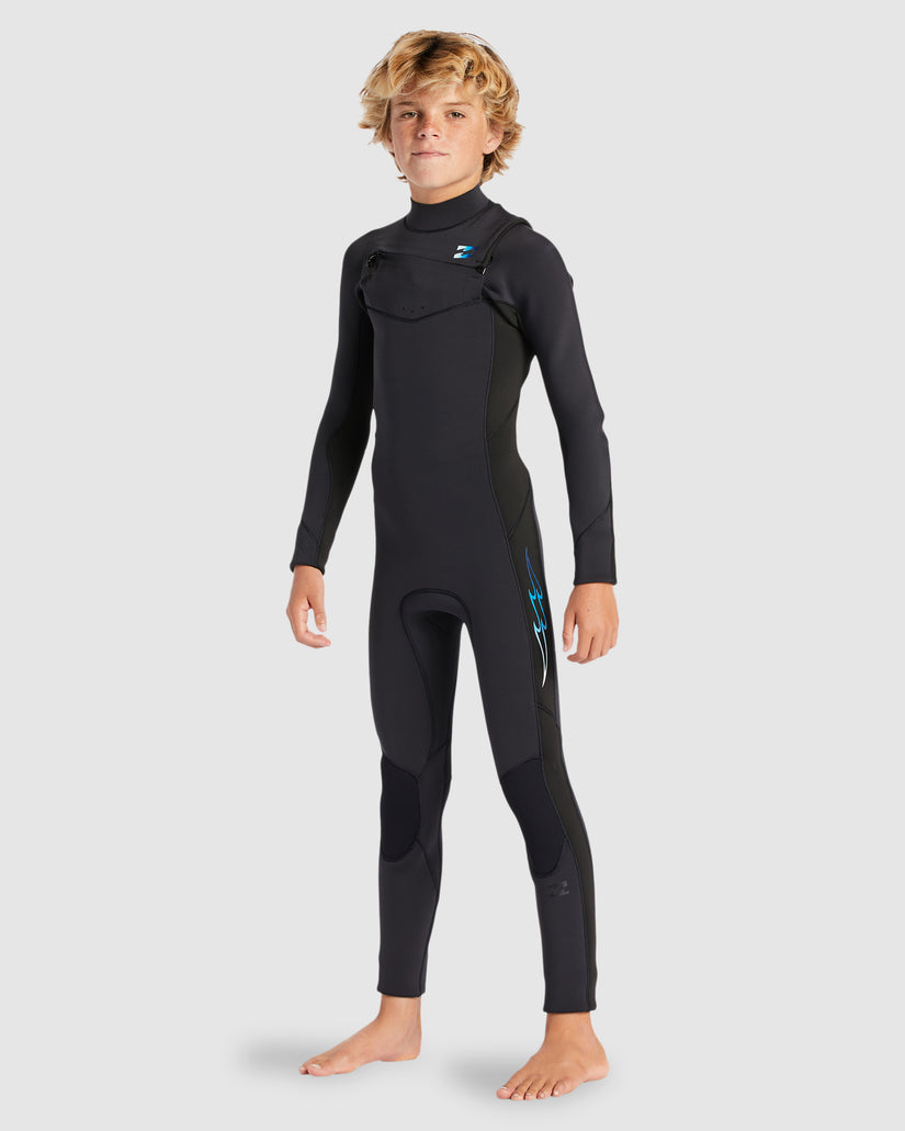 4/3 BOYS ABSOLUTE CHEST ZIP STEAMER WETSUIT