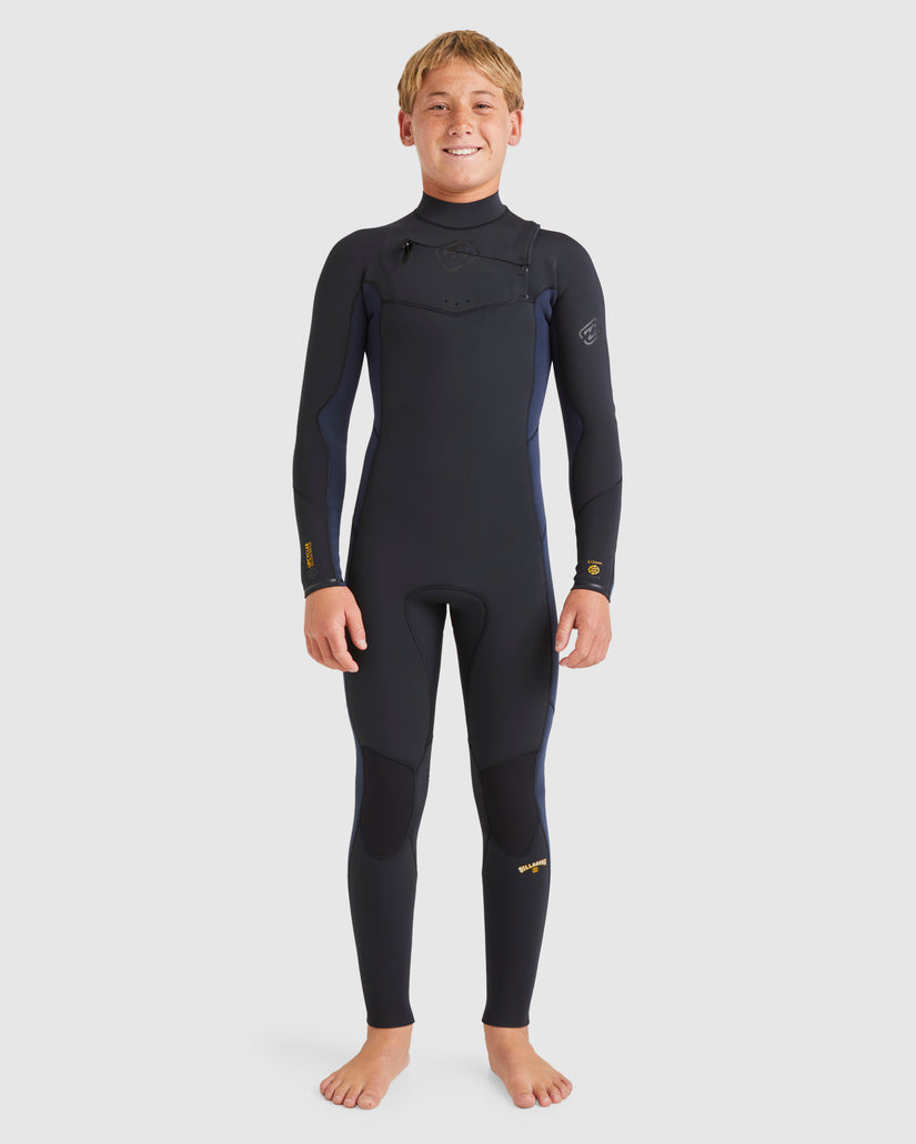 Boys 6-16 3/2mm Absolute Natural Chest Zip Steamer Wetsuit