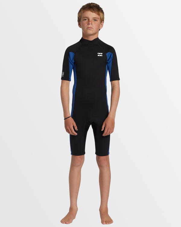 Boys 8-16 2/2mm Foil Back Zip Springsuit