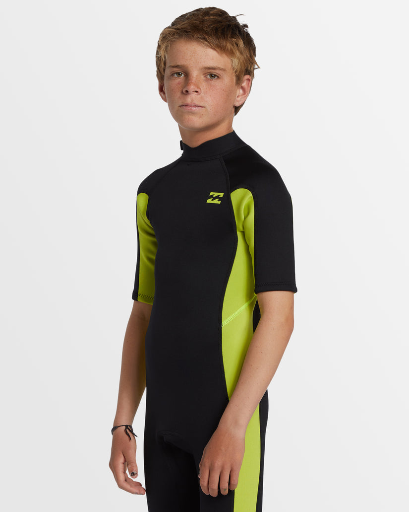 Boys 8-16 2/2mm Foil Back Zip Springsuit