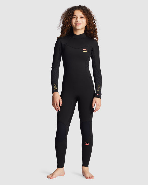 Girls 6-14 3/2mm Synergy Back Zip Steamer Wetsuit