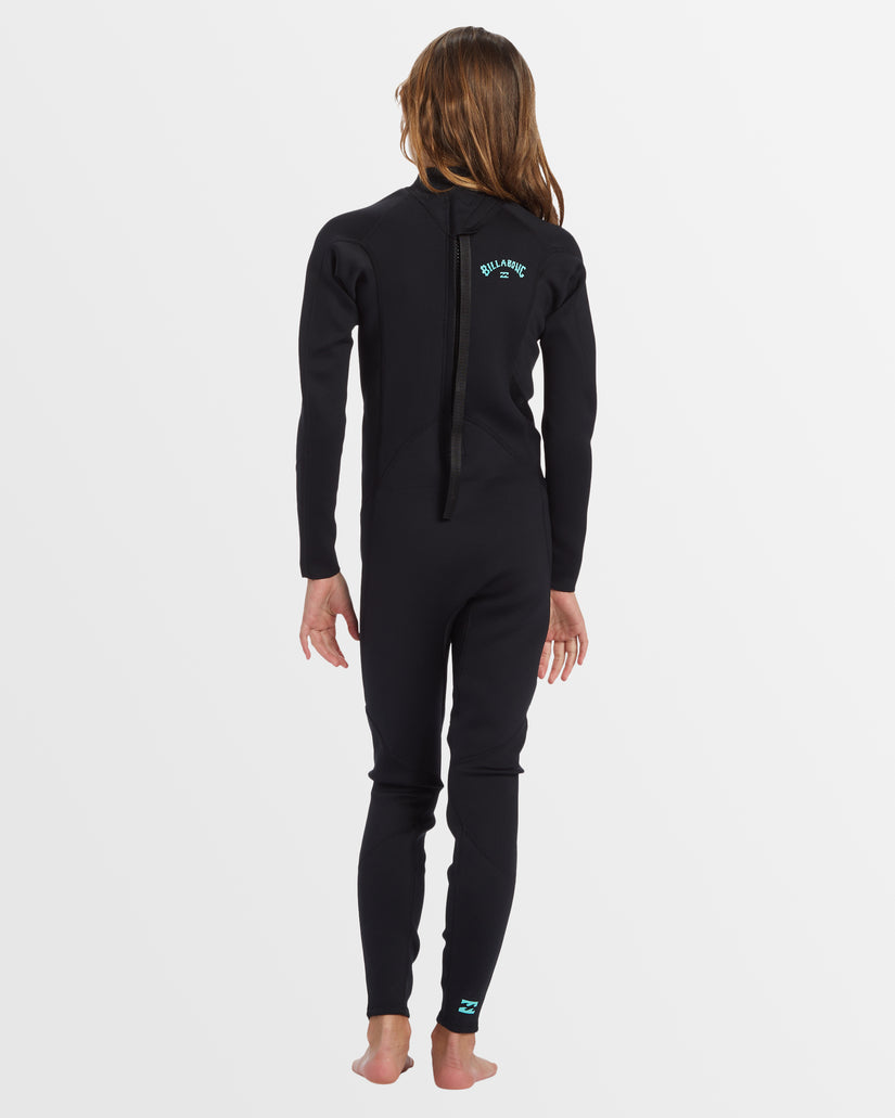 Girls 6-14 3/2mm Foil Back Zip Steamer Wetsuit