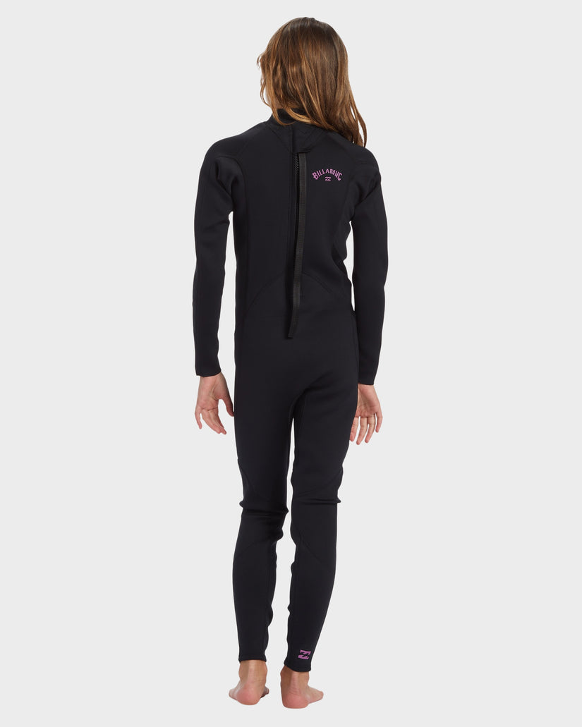 Girls 6-14 4/3mm Foil Back Zip GBS Steamer Wetsuit