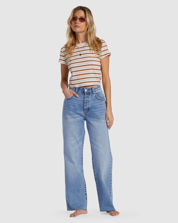 Womens Rachel Low Waist Denim Pants