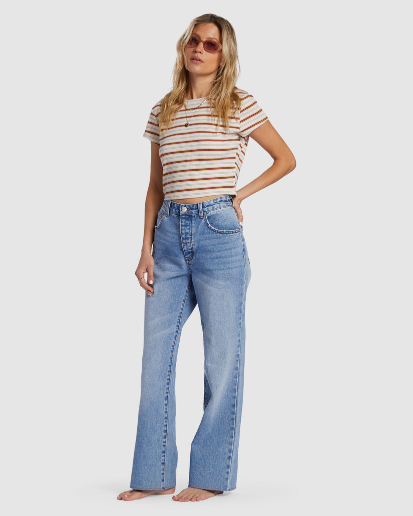 Womens Rachel Low Waist Denim Pants