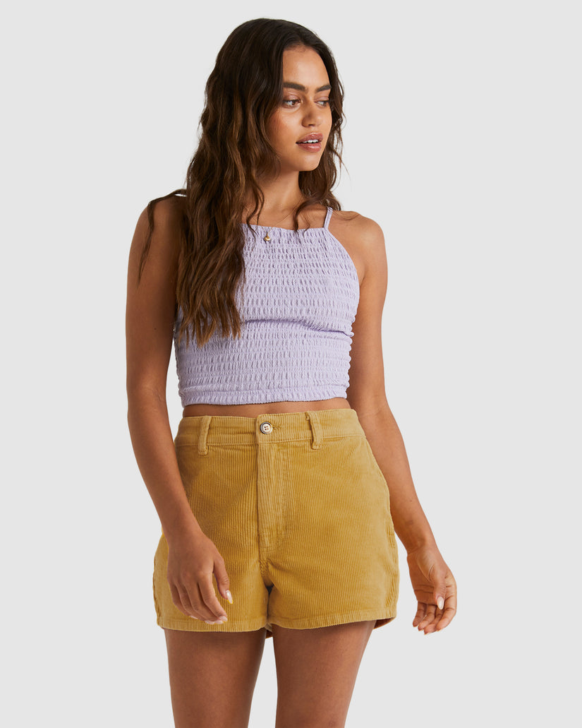 Womens Free Fall Cord Shorts