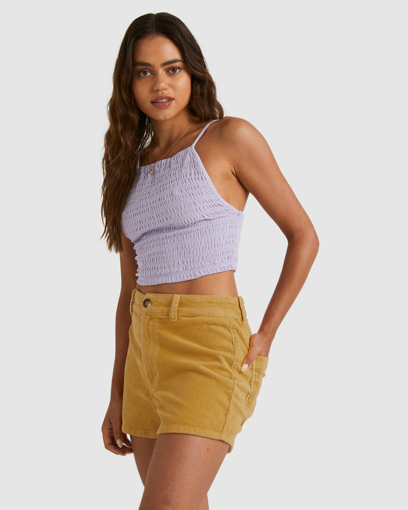 Womens Free Fall Cord Shorts