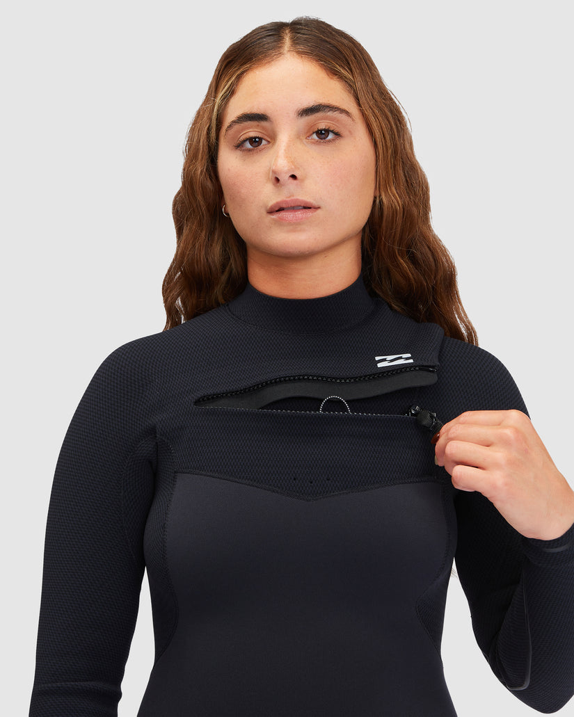 Womens 4/3mm Furnace Comp Chest Zip Wetsuit