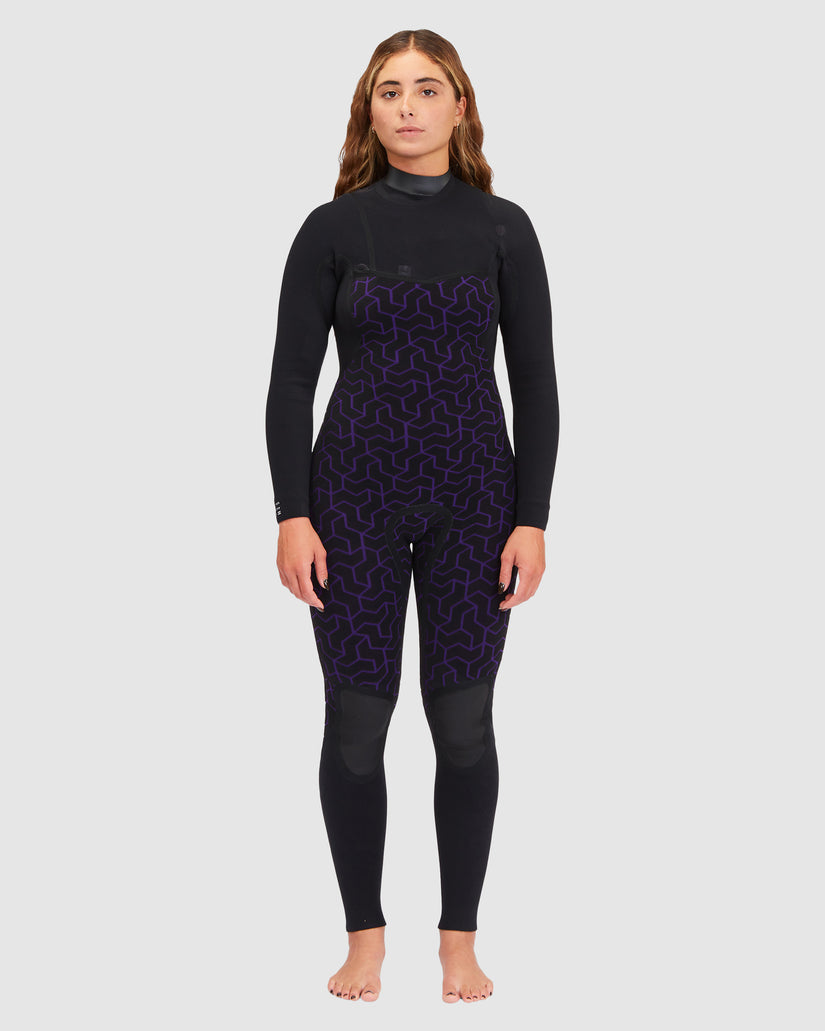 Womens 4/3mm Furnace Comp Chest Zip Wetsuit