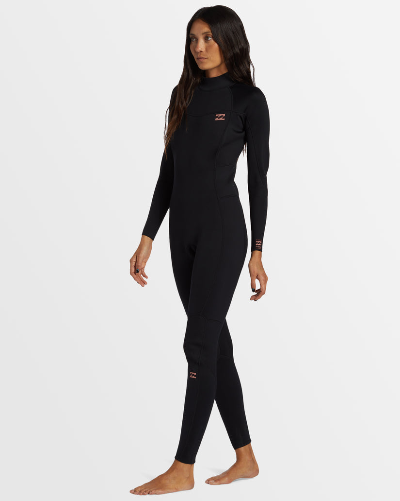 Womens 3/2mm Foil Back Zip Steamer Wetsuit