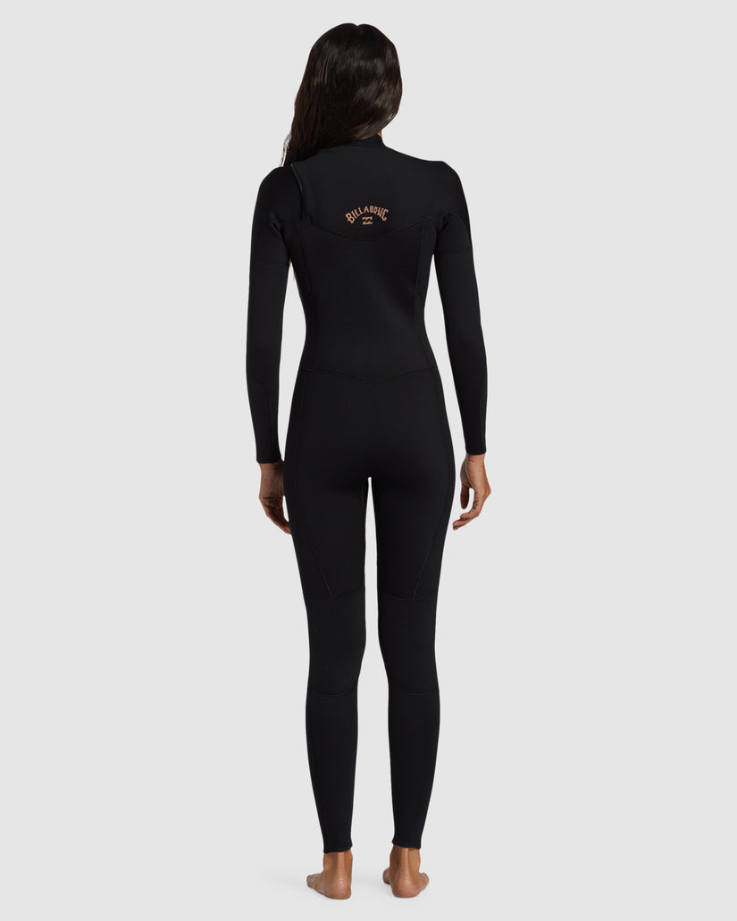 Womens 4/3mm Foil Chest Zip Steamer Wetsuit