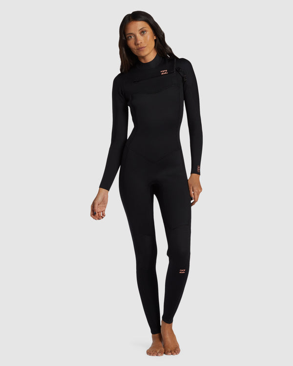 Womens 4/3mm Foil Chest Zip Steamer Wetsuit