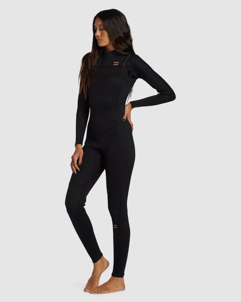 Womens 4/3mm Foil Chest Zip Steamer Wetsuit