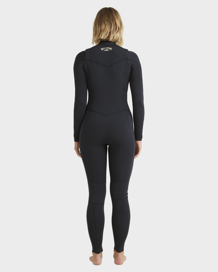 Womens 4/3mm Salty Dayz Natural Chest Zip Steamer Wetsuit