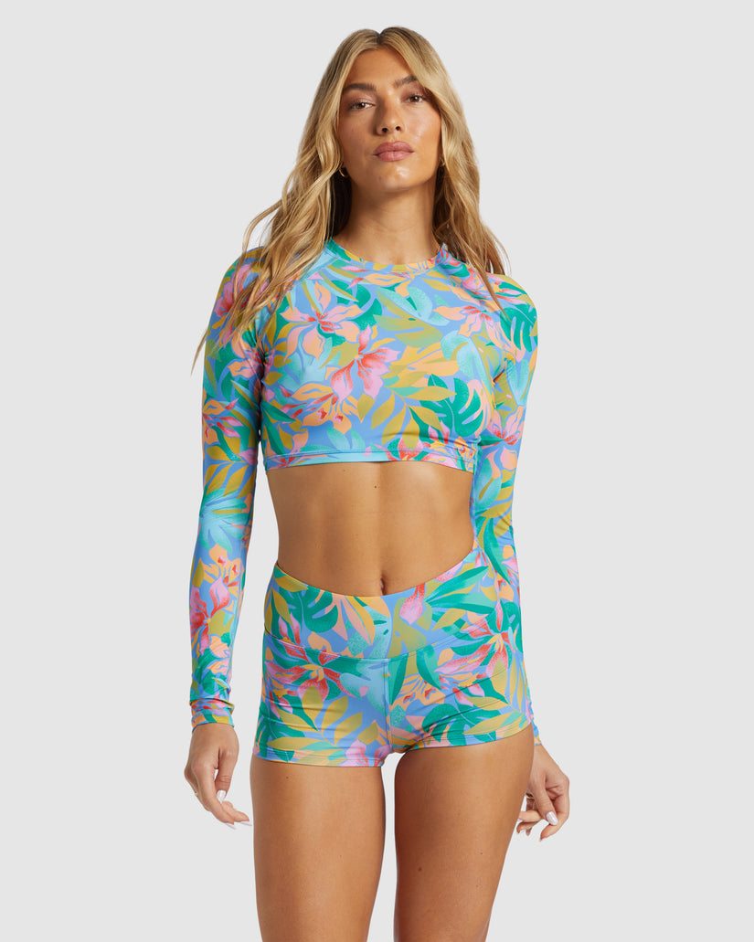 Tropic Daze Crop Rash Vest