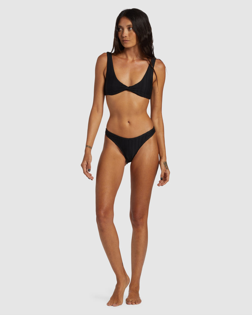 CORAL GARDENERS WAVE TRIP HIGH LEG BIKINI BOTTOM