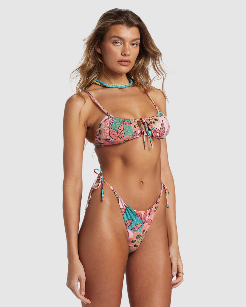 Womens Visions Of Paradise Tie Tanga Bikini Bottom