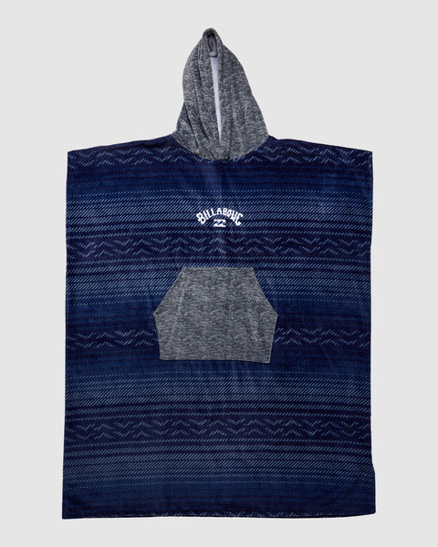 Mens Hooded Towel DUSTY NAVY Billabong AU