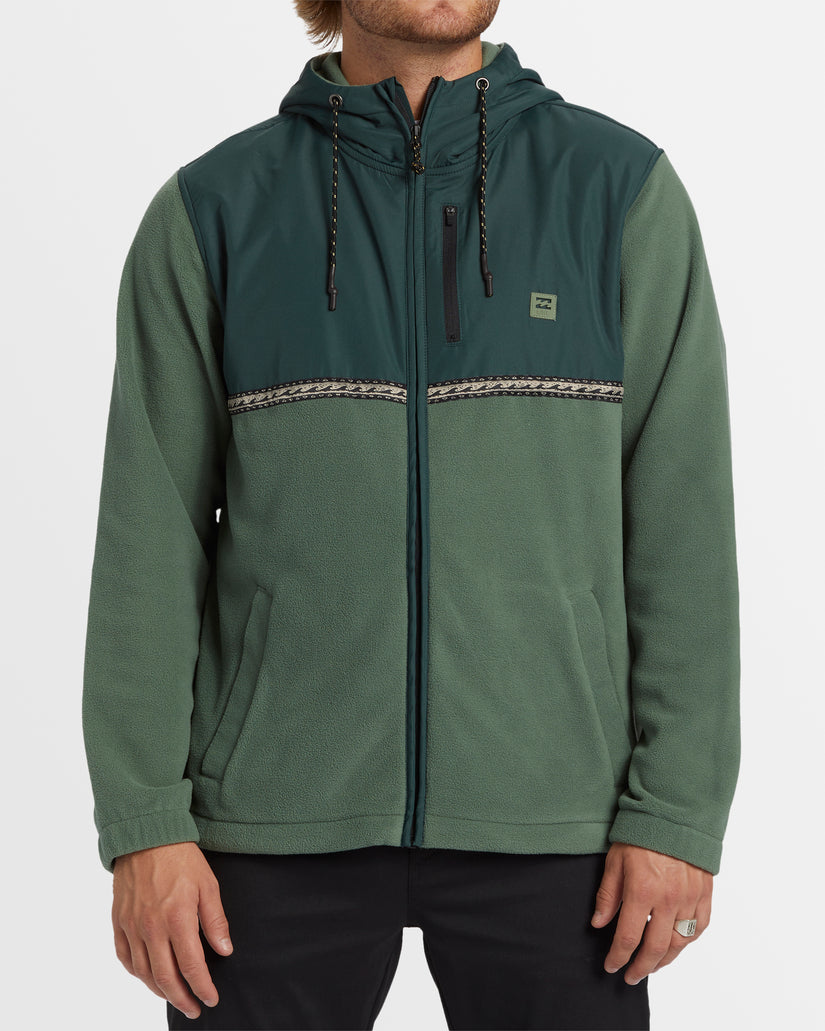 Mens Boundary Lite Zip Up Hoodie