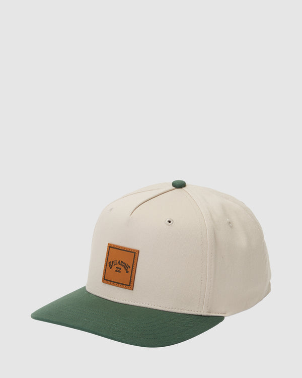 Mens Stacked Snapback Cap