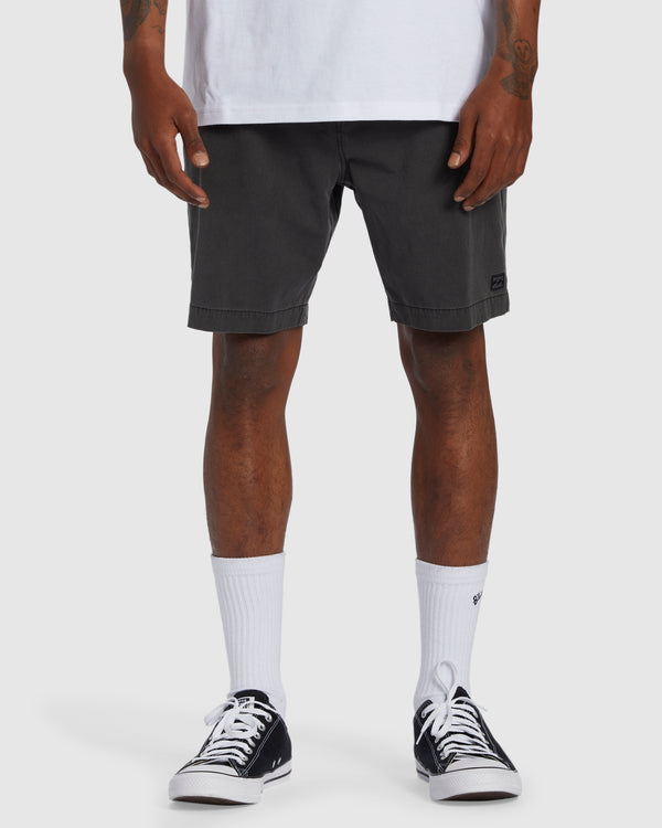 Mens Crossfire Wave Washed Hybrid Shorts