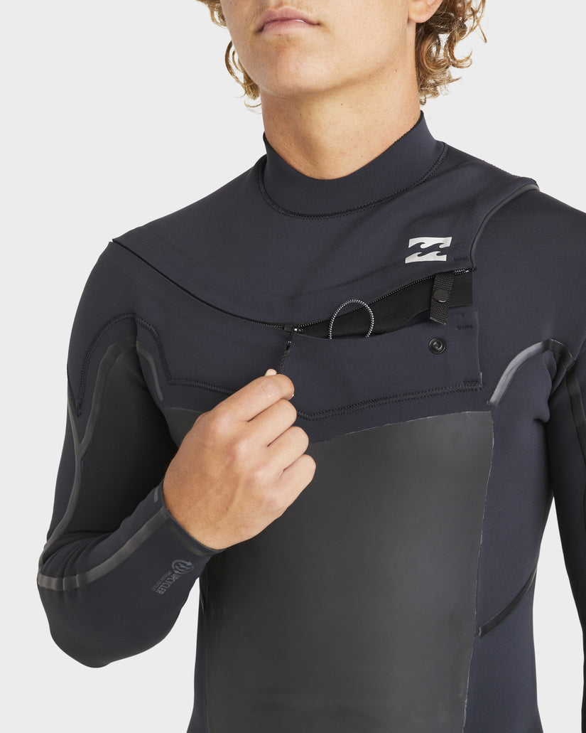 Mens 3/2mm Absolute Natural Chest Zip Steamer Wetsuit