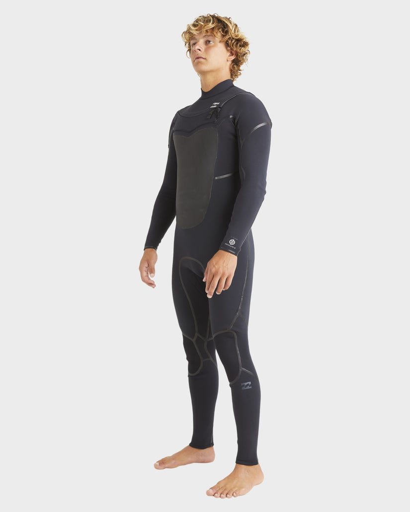 Mens 4/3mm Absolute Natural Chest Zip Steamer Wetsuit