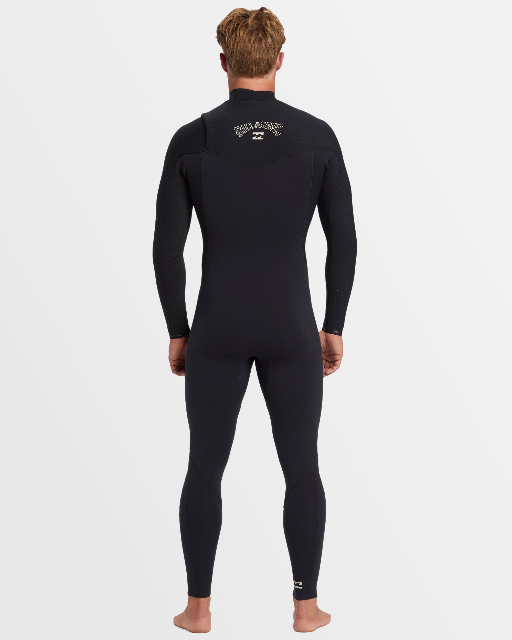 Mens 3 2mm Revolution Natural Chest Zip Steamer Wetsuit BLACK Billabong AU