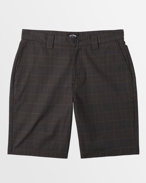 Mens Carter Shorts SLATE PLAID Billabong AU