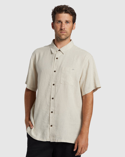 Mens Ricardo Shirt STONE Billabong AU