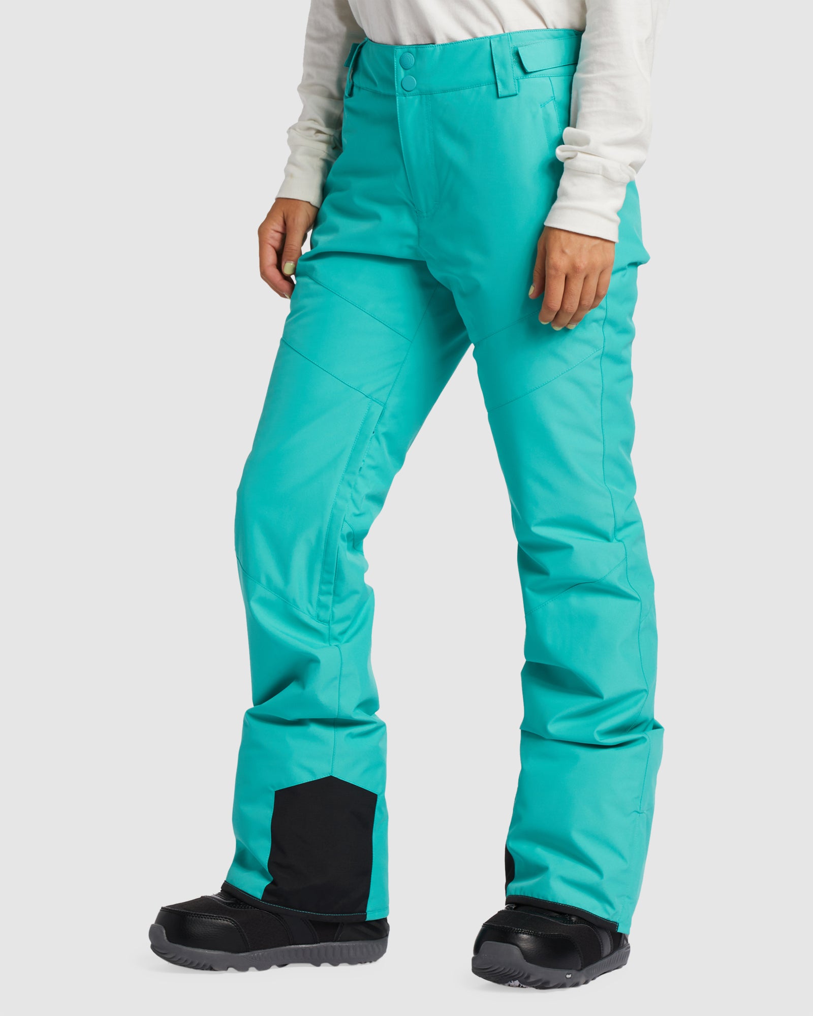 Womens teal snow pants top