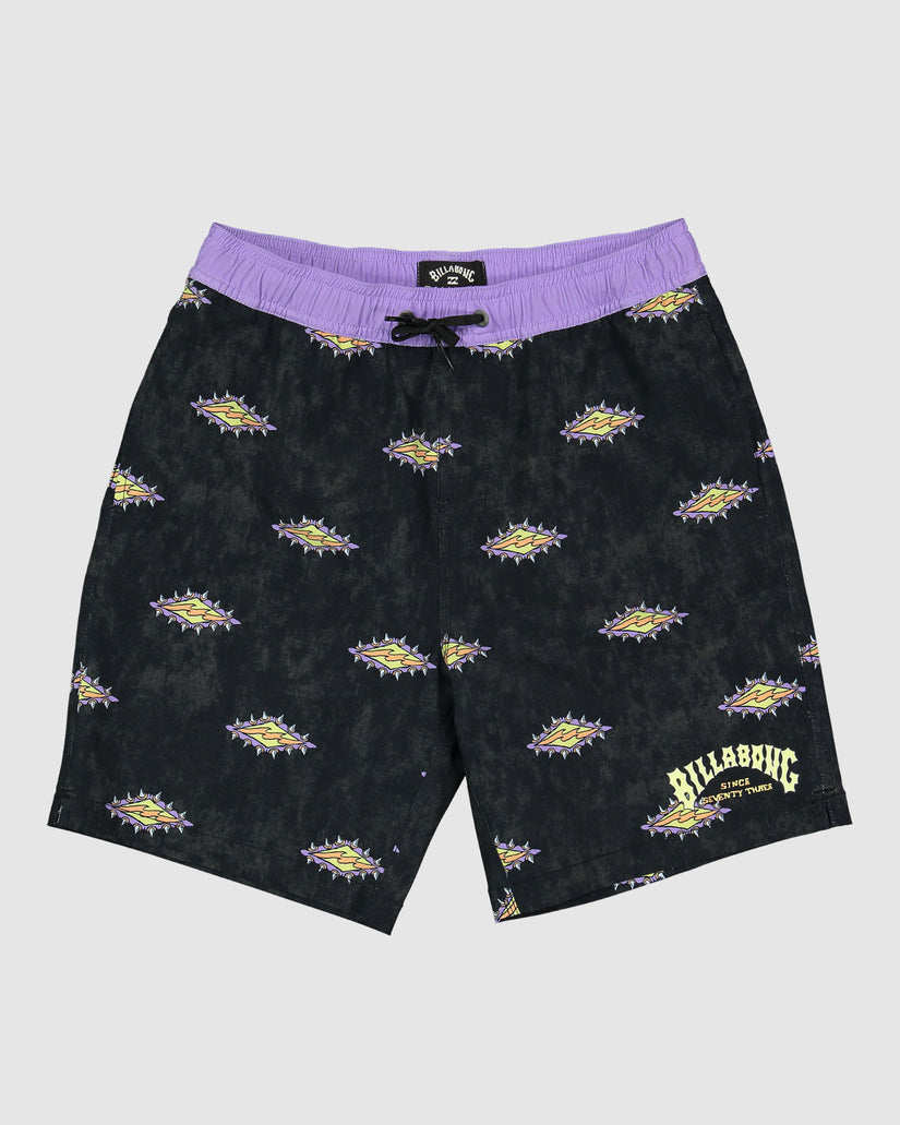 Boys 8-16 Diamond Grit Layback Boardshorts