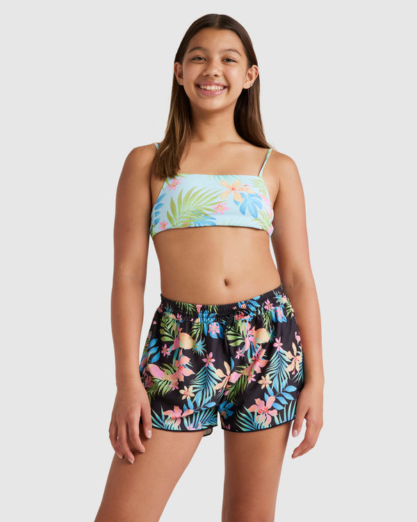 Girls 2-16 In Da Jungle Swim Boardshorts