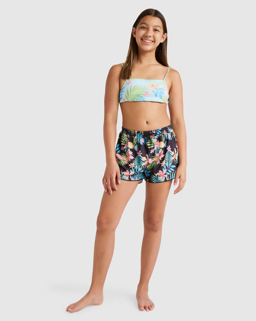 Girls 2-16 In Da Jungle Swim Boardshorts