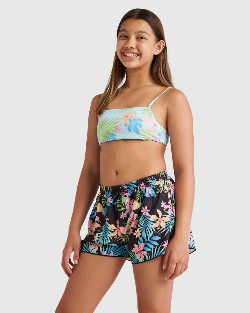 Girls 2-16 In Da Jungle Swim Boardshorts